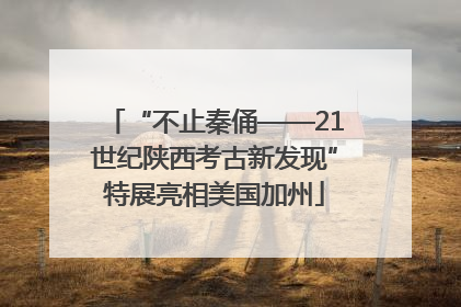 “不止秦俑——21世纪陕西考古新发现”特展亮相美国加州