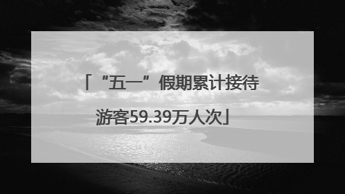 “五一”假期累计接待游客59.39万人次