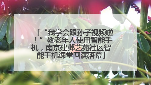 “我学会跟孙子视频啦！”教老年人使用智能手机，南京建邺艺苑社区智能手机课堂圆满落幕