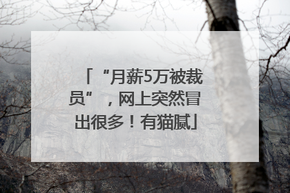 “月薪5万被裁员”，网上突然冒出很多！有猫腻