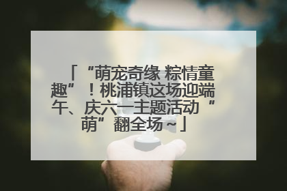 “萌宠奇缘 粽情童趣”！桃浦镇这场迎端午、庆六一主题活动“萌”翻全场～