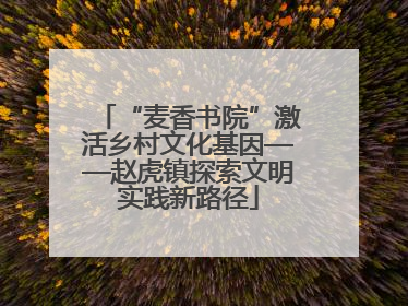 “麦香书院”激活乡村文化基因——赵虎镇探索文明实践新路径