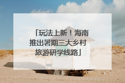 玩法上新！海南推出暑期三大乡村旅游研学线路