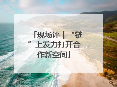 现场评｜“链”上发力打开合作新空间