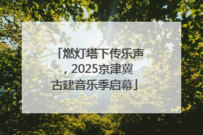 燃灯塔下传乐声，2025京津冀古建音乐季启幕