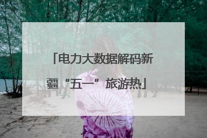 电力大数据解码新疆“五一”旅游热