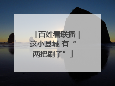 百姓看联播｜这小县城 有“两把刷子”