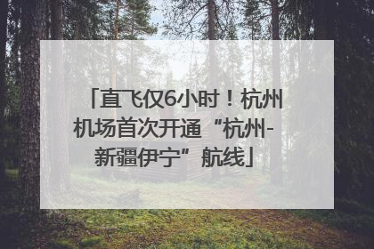 直飞仅6小时！杭州机场首次开通“杭州-新疆伊宁”航线