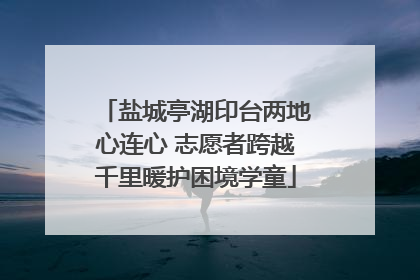 盐城亭湖印台两地心连心 志愿者跨越千里暖护困境学童