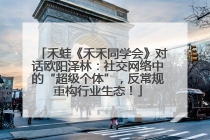 禾蛙《禾禾同学会》对话欧阳泽林：社交网络中的“超级个体”，反常规重构行业生态！
