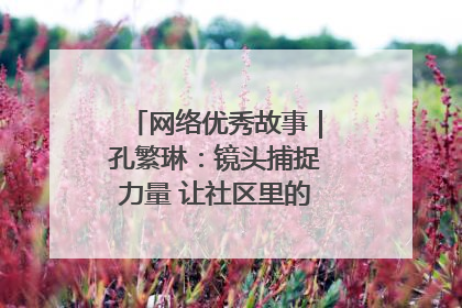 网络优秀故事｜孔繁琳：镜头捕捉力量 让社区里的温暖“被看见”