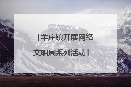 羊庄镇开展网络文明周系列活动