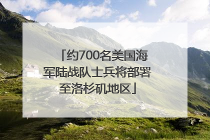 约700名美国海军陆战队士兵将部署至洛杉矶地区