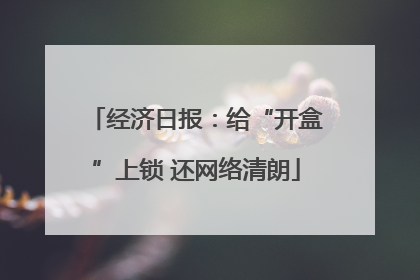 经济日报：给“开盒”上锁 还网络清朗