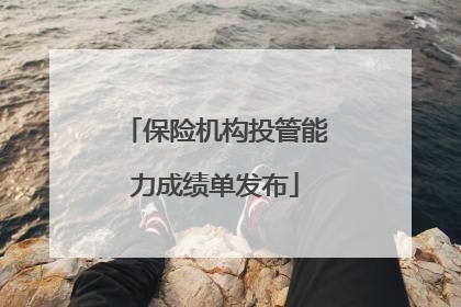 保险机构投管能力成绩单发布