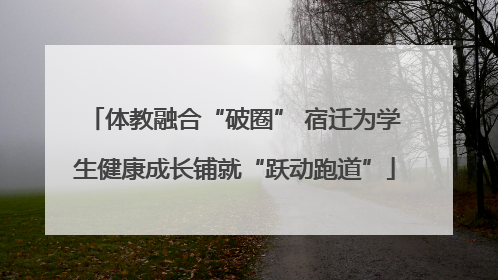 体教融合“破圈” 宿迁为学生健康成长铺就“跃动跑道”