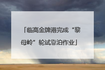 临高金牌港完成“黎母岭”轮试靠泊作业