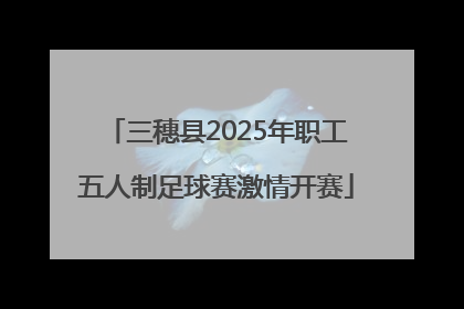 三穗县2025年职工五人制足球赛激情开赛