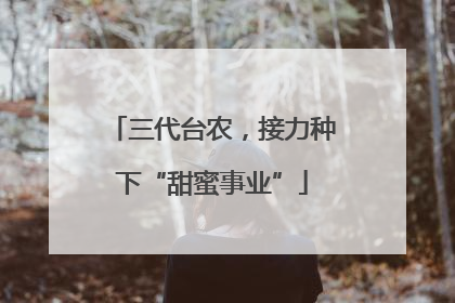 三代台农，接力种下“甜蜜事业”