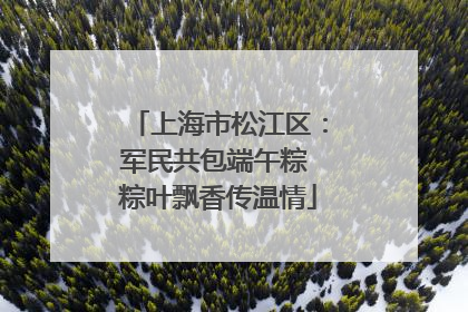 上海市松江区：军民共包端午粽 粽叶飘香传温情