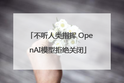 不听人类指挥 OpenAI模型拒绝关闭