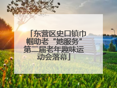 东营区史口镇巾帼助老“她服务”第二届老年趣味运动会落幕