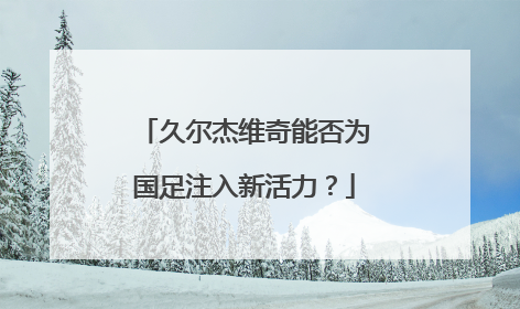 久尔杰维奇能否为国足注入新活力？