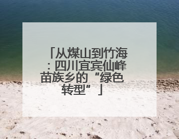 从煤山到竹海：四川宜宾仙峰苗族乡的“绿色转型”