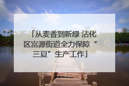 从麦香到新绿 沾化区富源街道全力保障“三夏”生产工作
