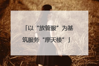 以“放管服”为基筑服务“摩天楼”