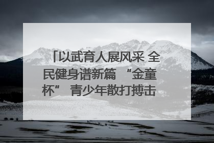 以武育人展风采 全民健身谱新篇 “金童杯” 青少年散打搏击邀请赛圆满落幕