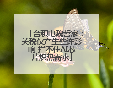 台积电魏哲家：关税仅产生些许影响 拦不住AI芯片炽热需求