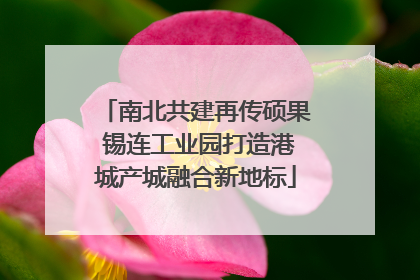 南北共建再传硕果 锡连工业园打造港城产城融合新地标