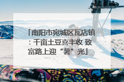 南阳市宛城区瓦店镇：千亩土豆喜丰收 致富路上迎“薯”光