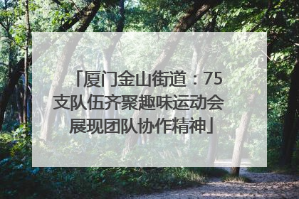 厦门金山街道：75支队伍齐聚趣味运动会 展现团队协作精神