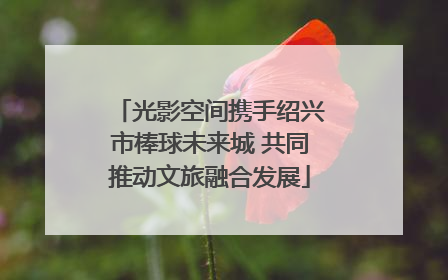 光影空间携手绍兴市棒球未来城 共同推动文旅融合发展