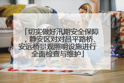 切实做好汛期安全保障，静安区对对昌平路桥、安远桥景观照明设施进行全面检查与维护