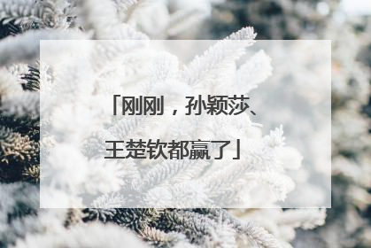 刚刚，孙颖莎、王楚钦都赢了