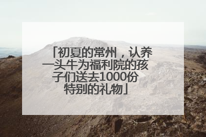 初夏的常州，认养一头牛为福利院的孩子们送去1000份特别的礼物