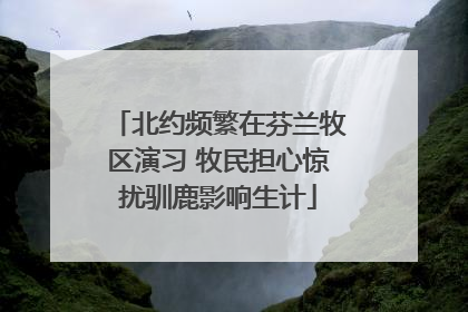 北约频繁在芬兰牧区演习 牧民担心惊扰驯鹿影响生计