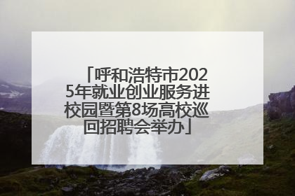 呼和浩特市2025年就业创业服务进校园暨第8场高校巡回招聘会举办