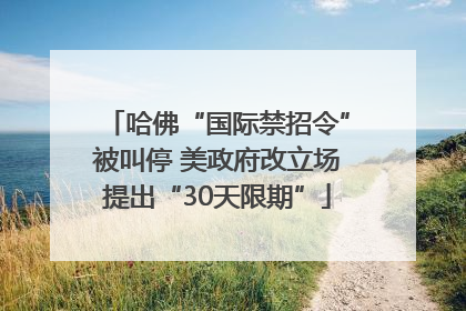哈佛“国际禁招令”被叫停 美政府改立场提出“30天限期”