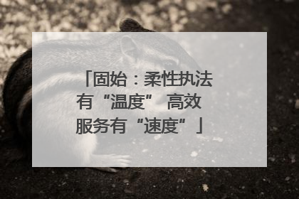 固始：柔性执法有“温度” 高效服务有“速度”
