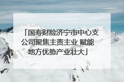 国寿财险济宁市中心支公司聚焦主责主业 赋能地方优势产业壮大