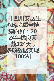 四川安岳生态环境质量持续向好：2024年优良天数324天，多项数据实现100%
