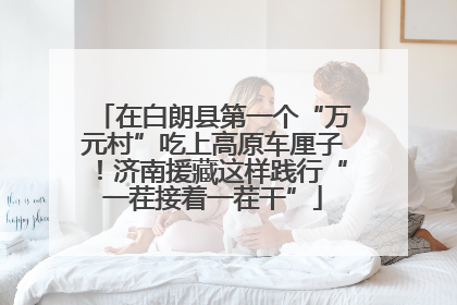 在白朗县第一个“万元村”吃上高原车厘子！济南援藏这样践行“一茬接着一茬干”