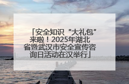 安全知识“大礼包”来啦！2025年湖北省暨武汉市安全宣传咨询日活动在汉举行