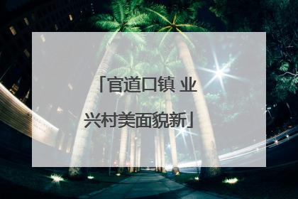 官道口镇 业兴村美面貌新