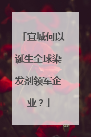 宜城何以诞生全球染发剂领军企业？