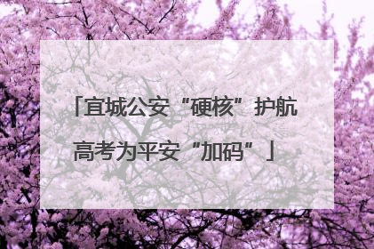 宜城公安“硬核”护航高考为平安“加码”